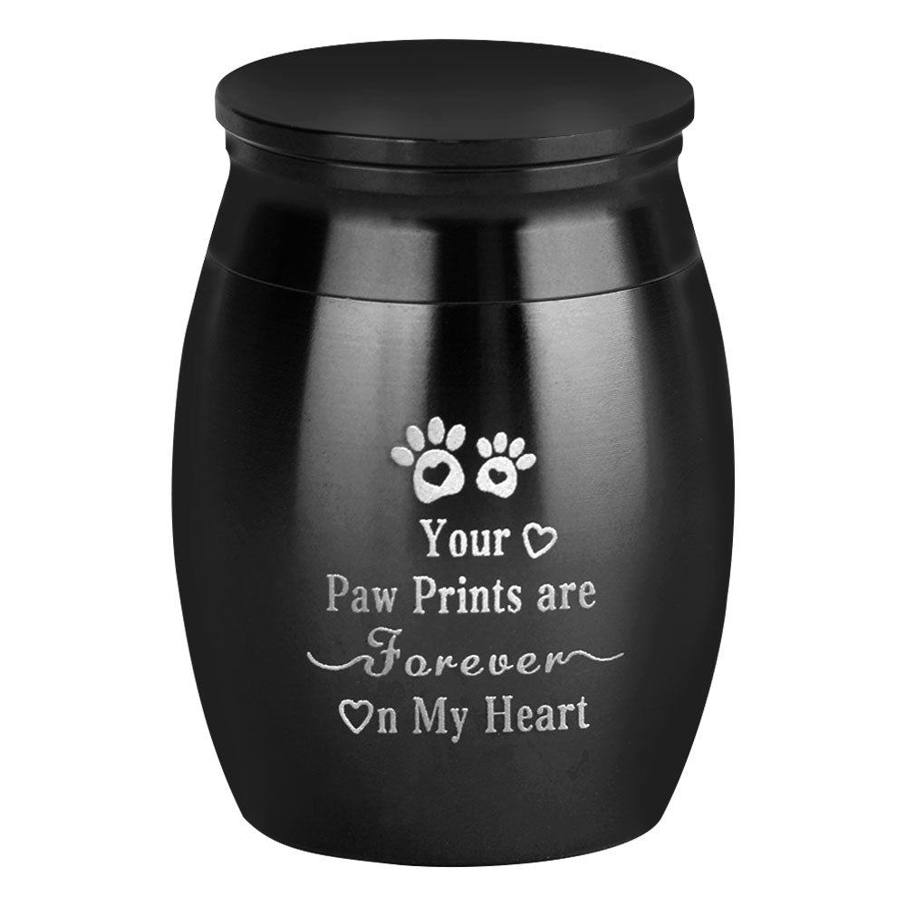 Mini Urn - Zwart - H 4 cm