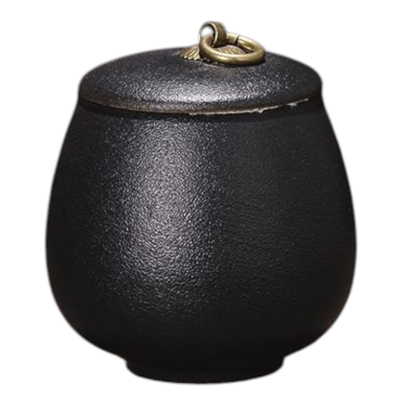 Mini urn met keepsake hangertjes - 8 x H 9.5 cm