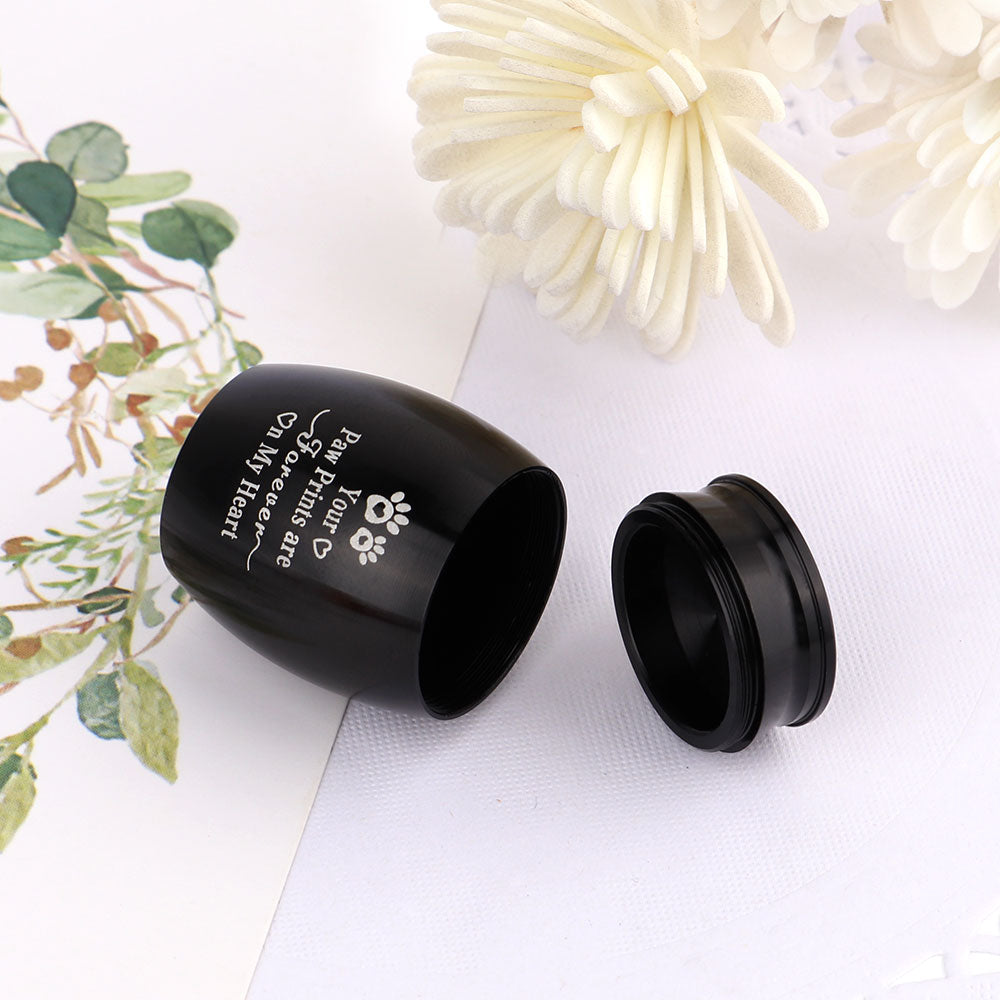 Mini Urn - Zwart - H 4 cm