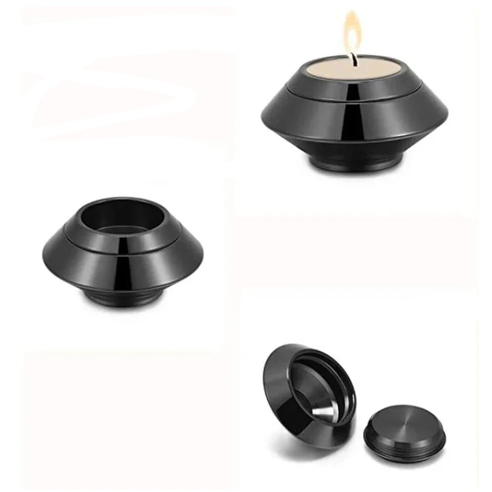 Mini Urn - Zwart - Waxinelichthouder