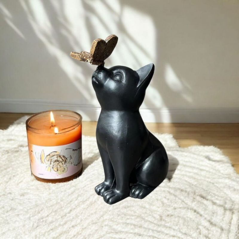 Herdenkingsbeeld voor kat - Herdenkings artikel - In memoriam - In liefdevolle herinnering - Aandenken aan kat - Memorial Beeld- Memorial cadeau - Beeld voor verlies kat
