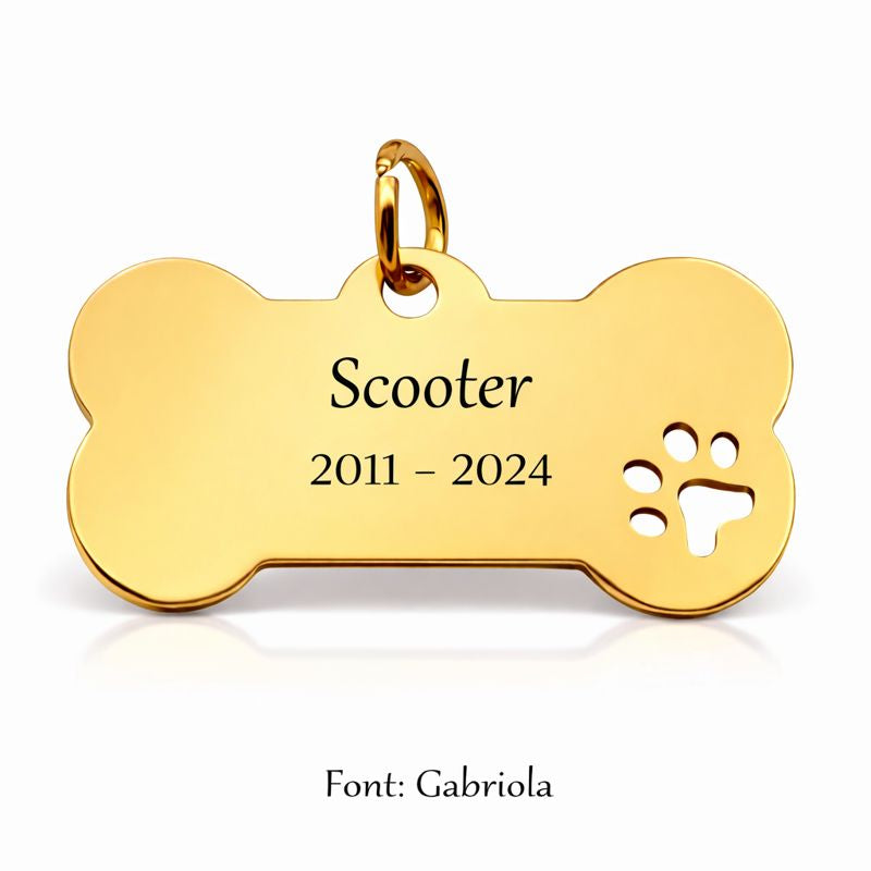 Hanger met gravure - Hond