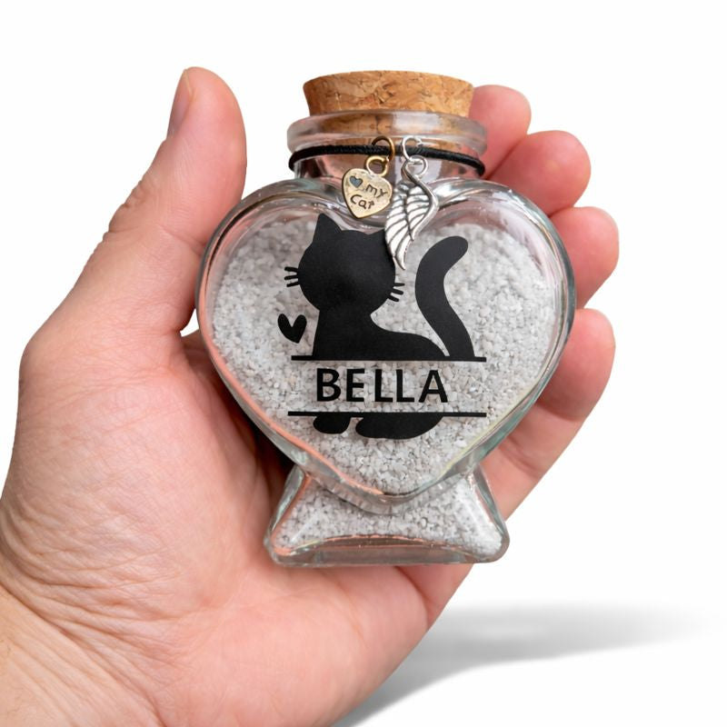 Memorial bottle with name