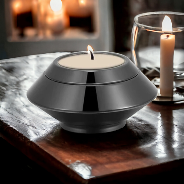 Mini Urn - Zwart - Waxinelichthouder