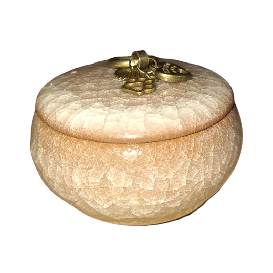 Mini urn Serene - Beige/Bruin