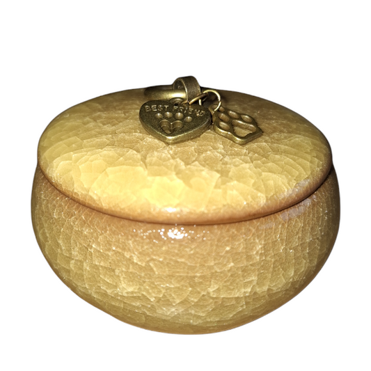 Mini urn Serene - Okergeel