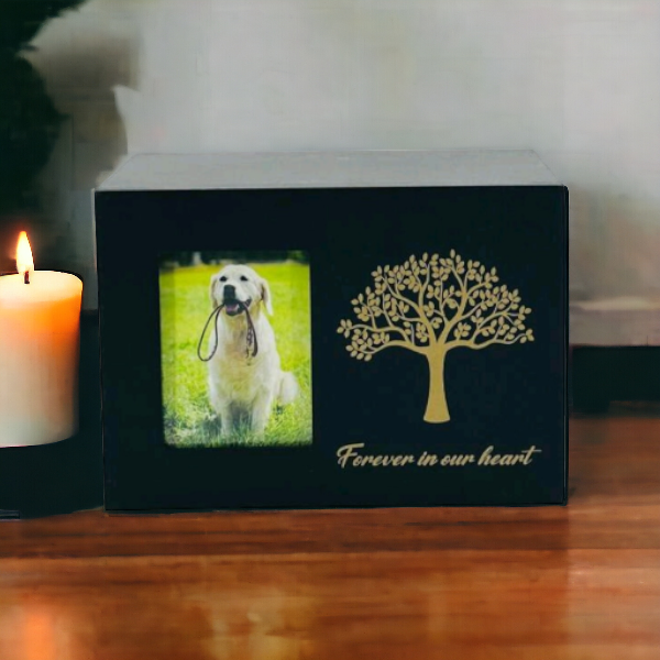 Bamboe Urn Zwart