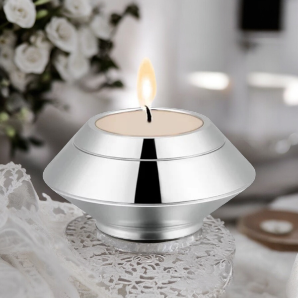 Mini Urn - Zilver - Waxinelichthouder