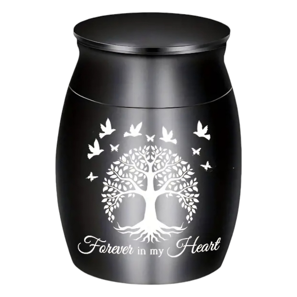 Mini Urn - Zwart - H 4 cm