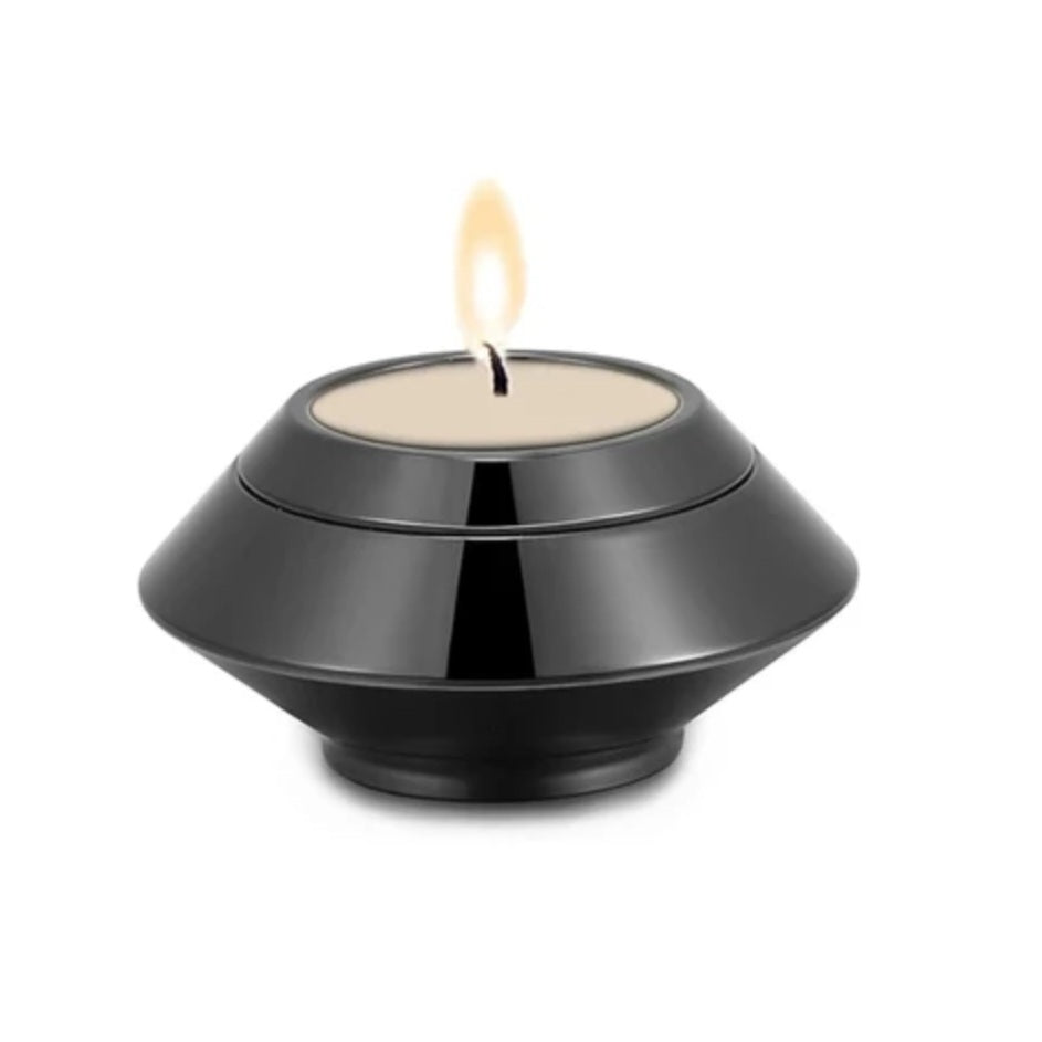 Mini Urn - Zwart - Waxinelichthouder