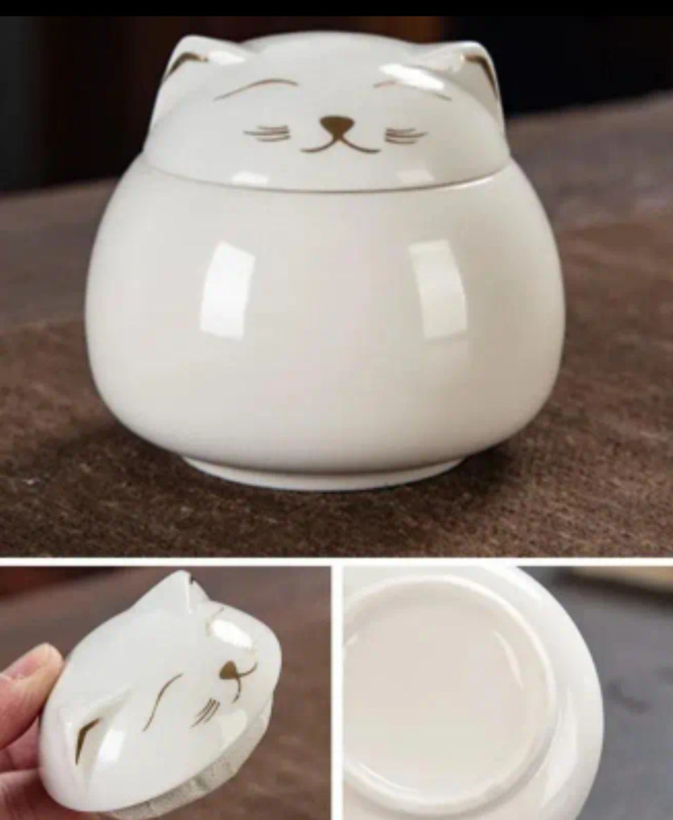 Mini urn voor kat - Wit