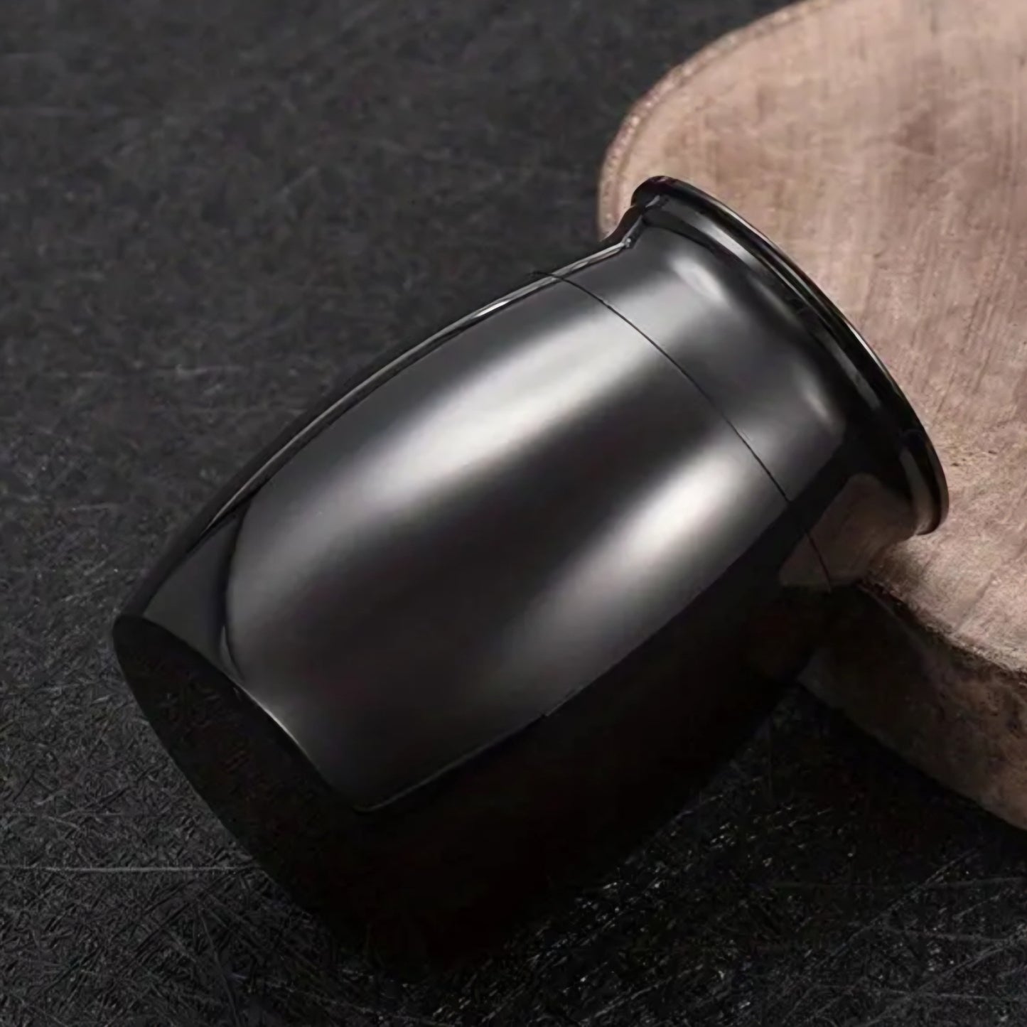 Mini Urn - Zwart - H 4 cm