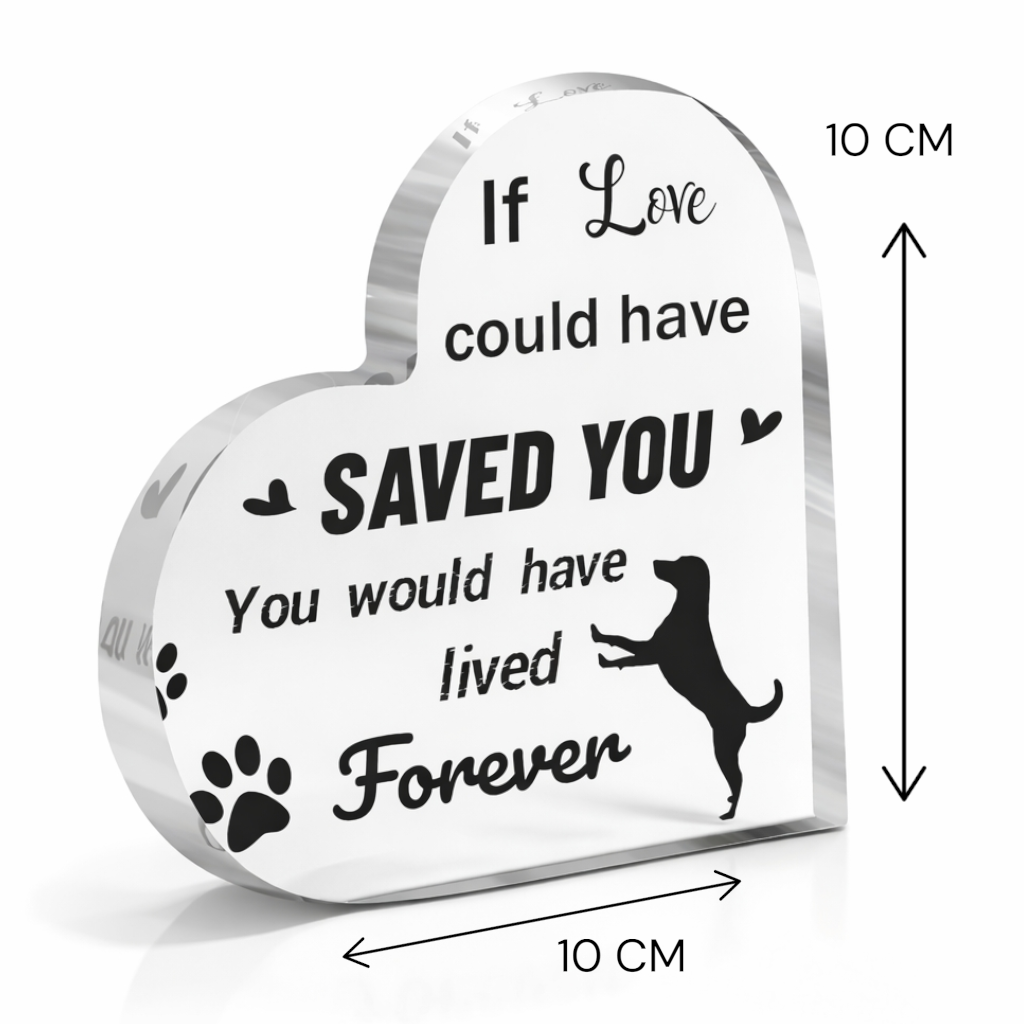 Herdenkingsbeeld - Hond - If love could