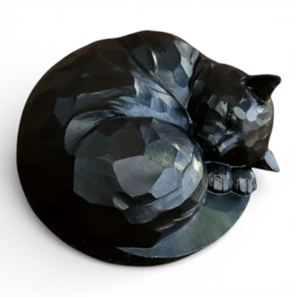 Urn cat - Sleeping Kitty - Black