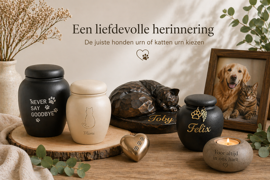 Een liefdevolle herinnering: de juiste honden urn of katten urn kiezen