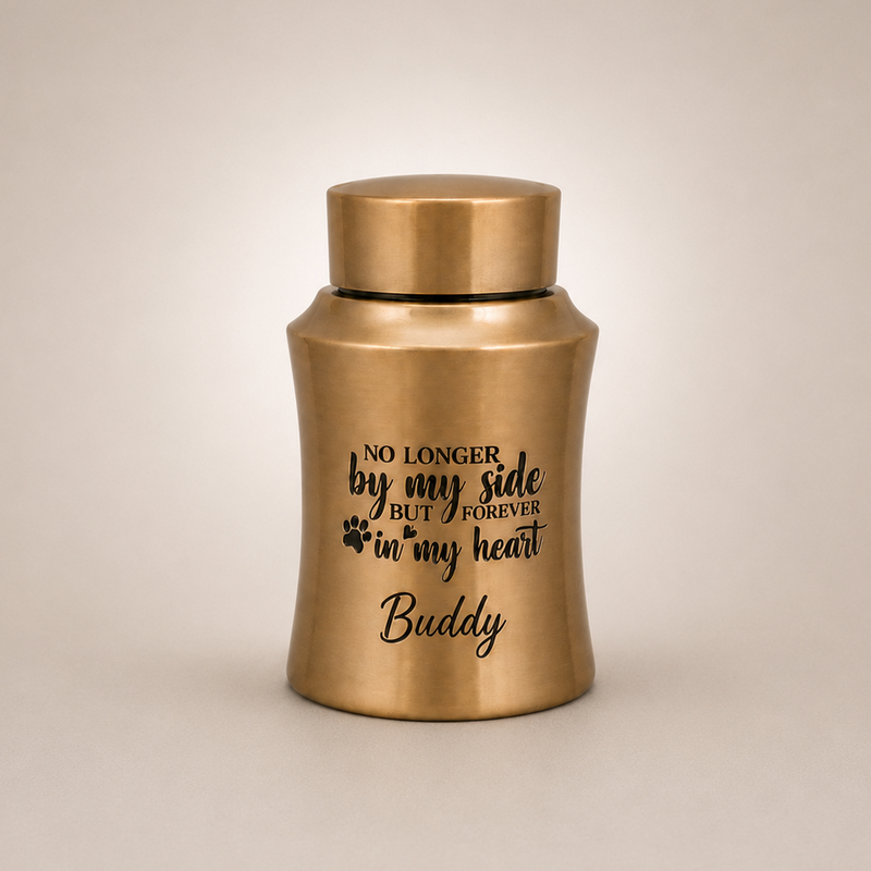 Urn hond - RVS - Zwart