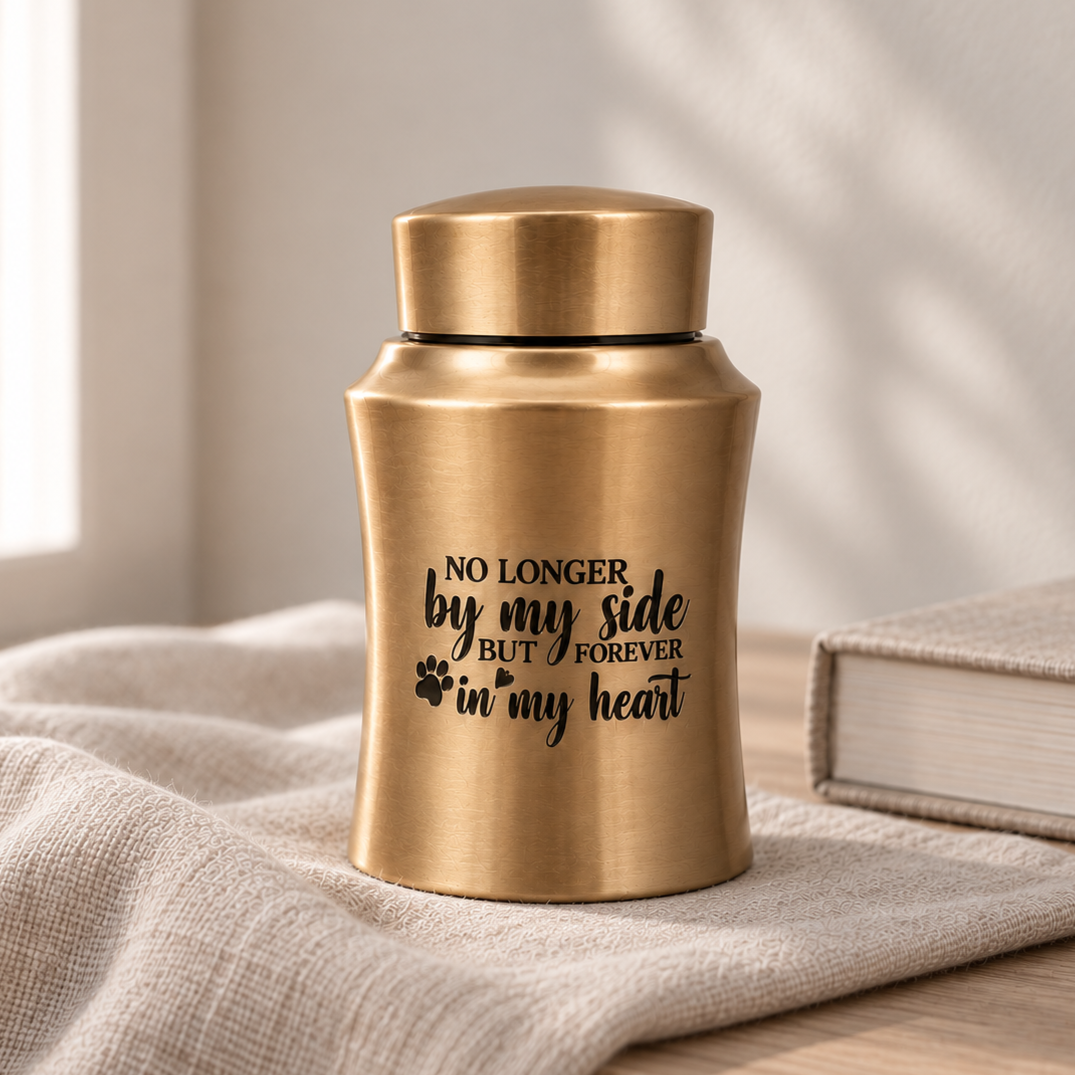 Urn hond - RVS - Zwart