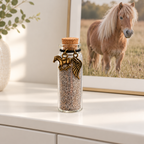 Memorial flesje paard – 4 kleuren - Buisje 12 ml
