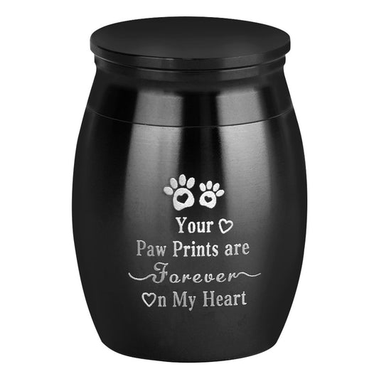 Mini Urn - Zwart - H 4 cm