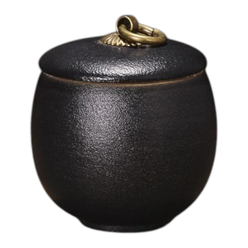 Mini urn met keepsake hangertjes - 6.3 x H 7.5 cm