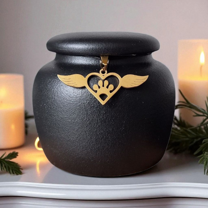 Mini urn met keepsake hangertjes - 150 ML
