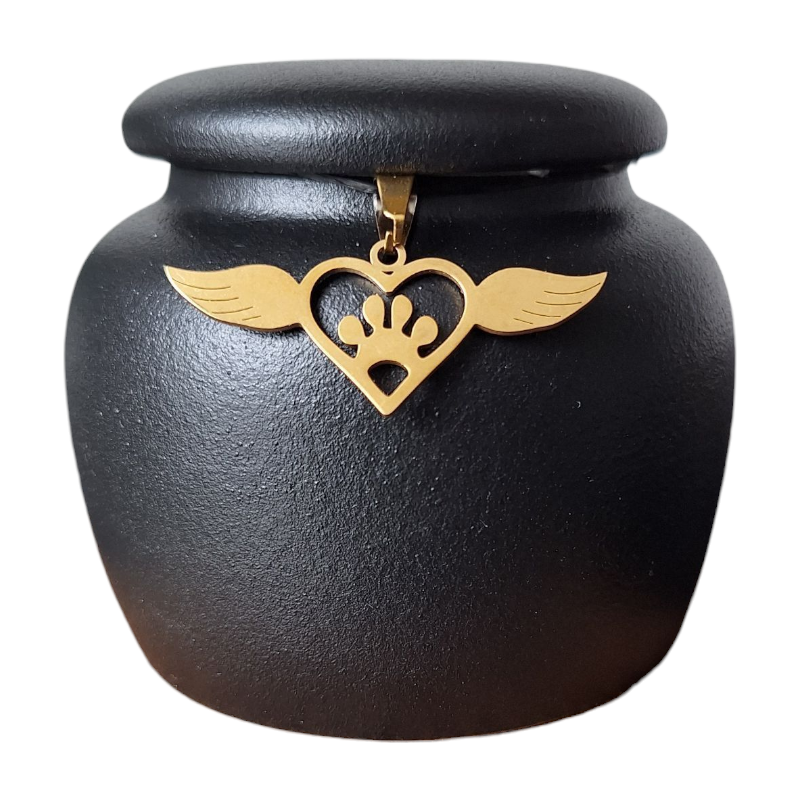 Mini urn met keepsake hangertjes - 150 ML
