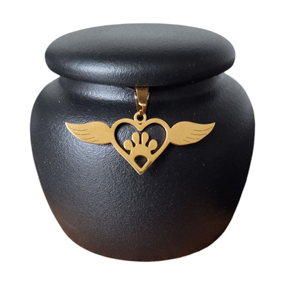 Mini urn met keepsake hangertjes - 150 ML