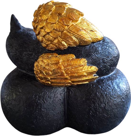 Urn Kat met Engelvleugels