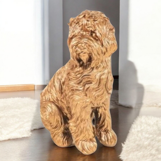 Beeldje van labradoodle als aandenken aan overleden hond

