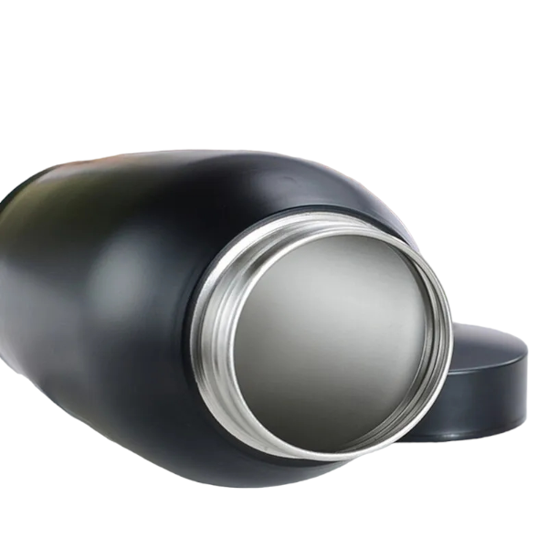Katten urn - Honden urn - 500 ML - Hart met Pootafdrukje - RVS - Zwart - De laatste aai - Moderne urn - Crematie urn - As urn - Huisdieren urn - Urn voor kat- Urn voor hond - Grote urn
