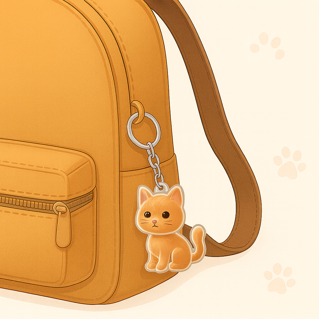 Pet Hair Gedenksleutelhanger voor kat

