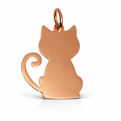 Hanger met gravure - Kat