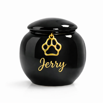 Mini Urn - 80 ML - Zwart - Met Hangertje