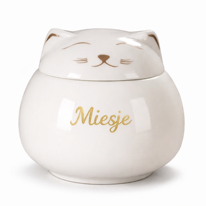 Mini urn for cat - White 