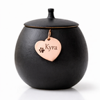Urn Hond - 200 ML - Zwart - Met Hangertjes