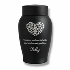 Urn - 250 ML - Zwart - Favorite hello hardest goodbye
