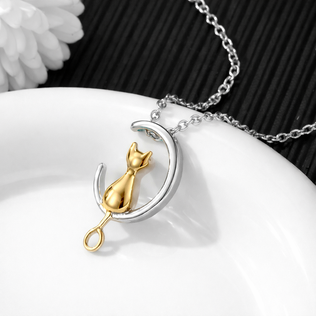 Ashanger Kat - Goud en Zilverkleur