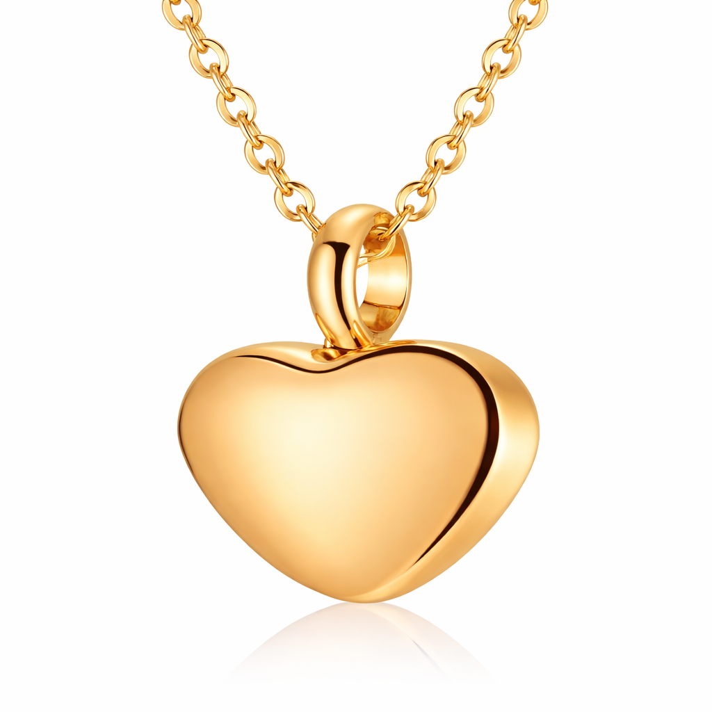 Heart Pendant - Gold and Silver