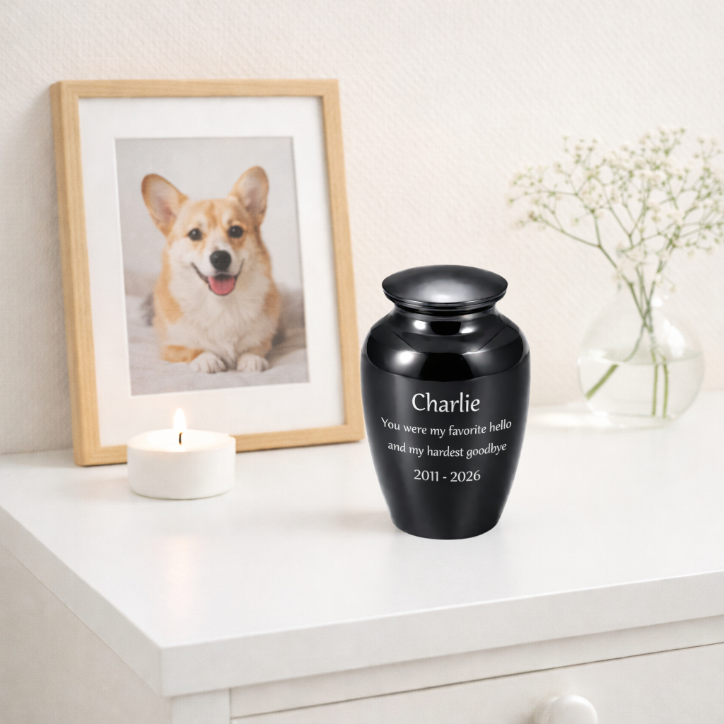 Mini urn - RVS - 55 ML - Naar eigen wens te personaliseren