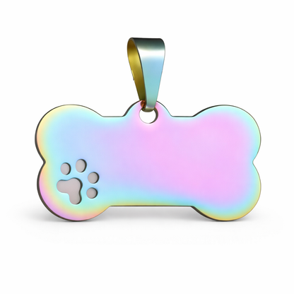 Memorial flesje - Hond  - Gegraveerde hanger