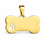 Memorial flesje - Hond  - Gegraveerde hanger