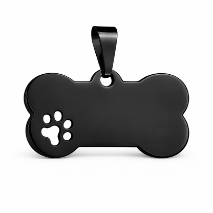 Memorial flesje - Hond  - Gegraveerde hanger