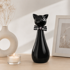 Zwarte kattenurn 500 ml - zijaanzicht