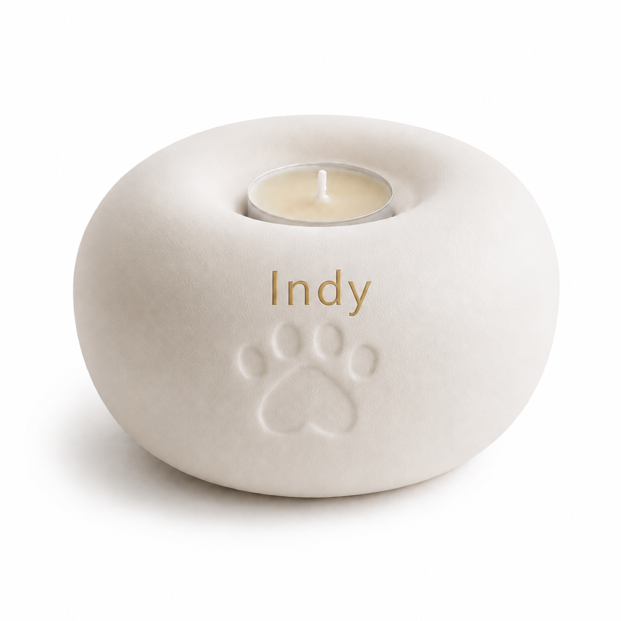 Urn rond met waxinelichthouder - 800 ML
