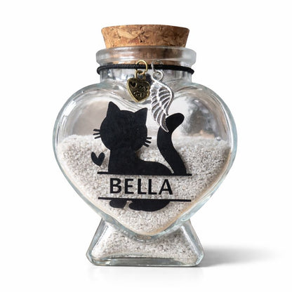 Memorial bottle with name