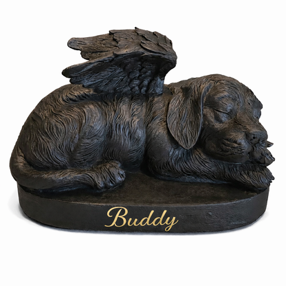 Urn Slapend Hondje - Zwart