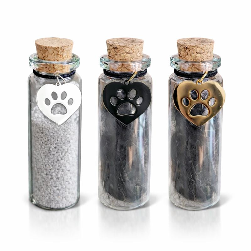 Memorial bottle - Gold, Silver and Black 