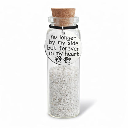 herinneringsflesje voor een klein beetje as, een gedeelte van de as, snorhaartjes of een plukje haar van je kat of hond