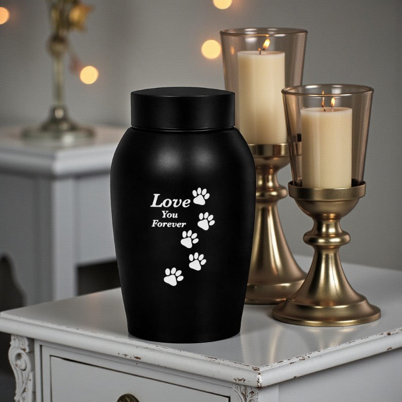 Urn Black - Stainless Steel 500ML - Love you forever