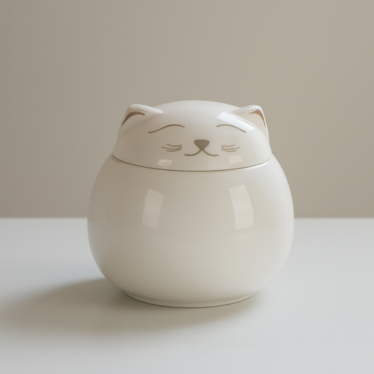 Mini Urn Kat - 175 ML - Wit